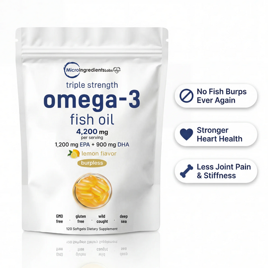 4200mg Per Serving Omega 3 Fish Oil Softgels